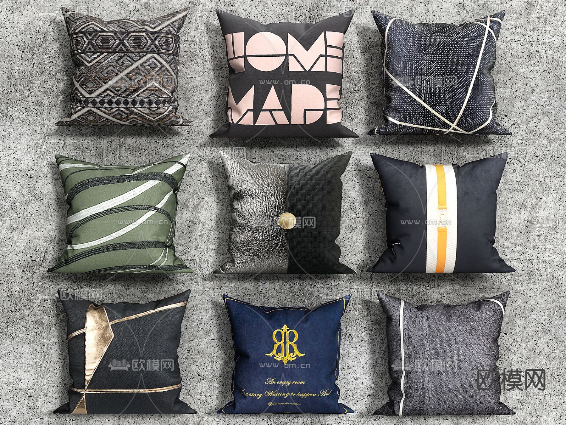 抱枕 枕头 靠枕3d模型下载