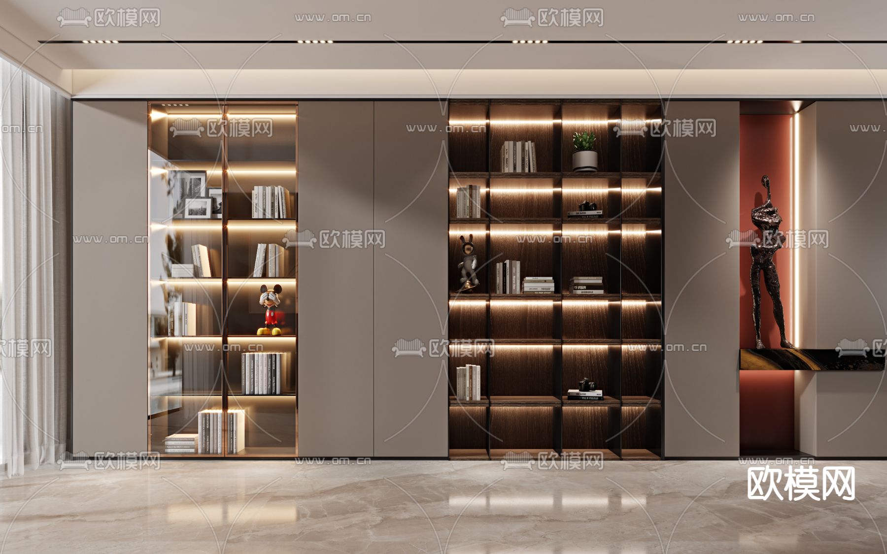 装饰柜 置物柜 陈列柜3d模型下载