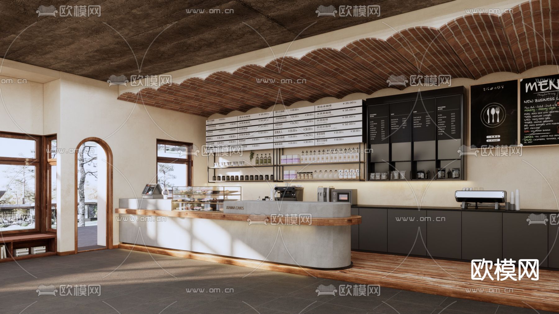 诧寂面包店su模型下载（渲染图3）