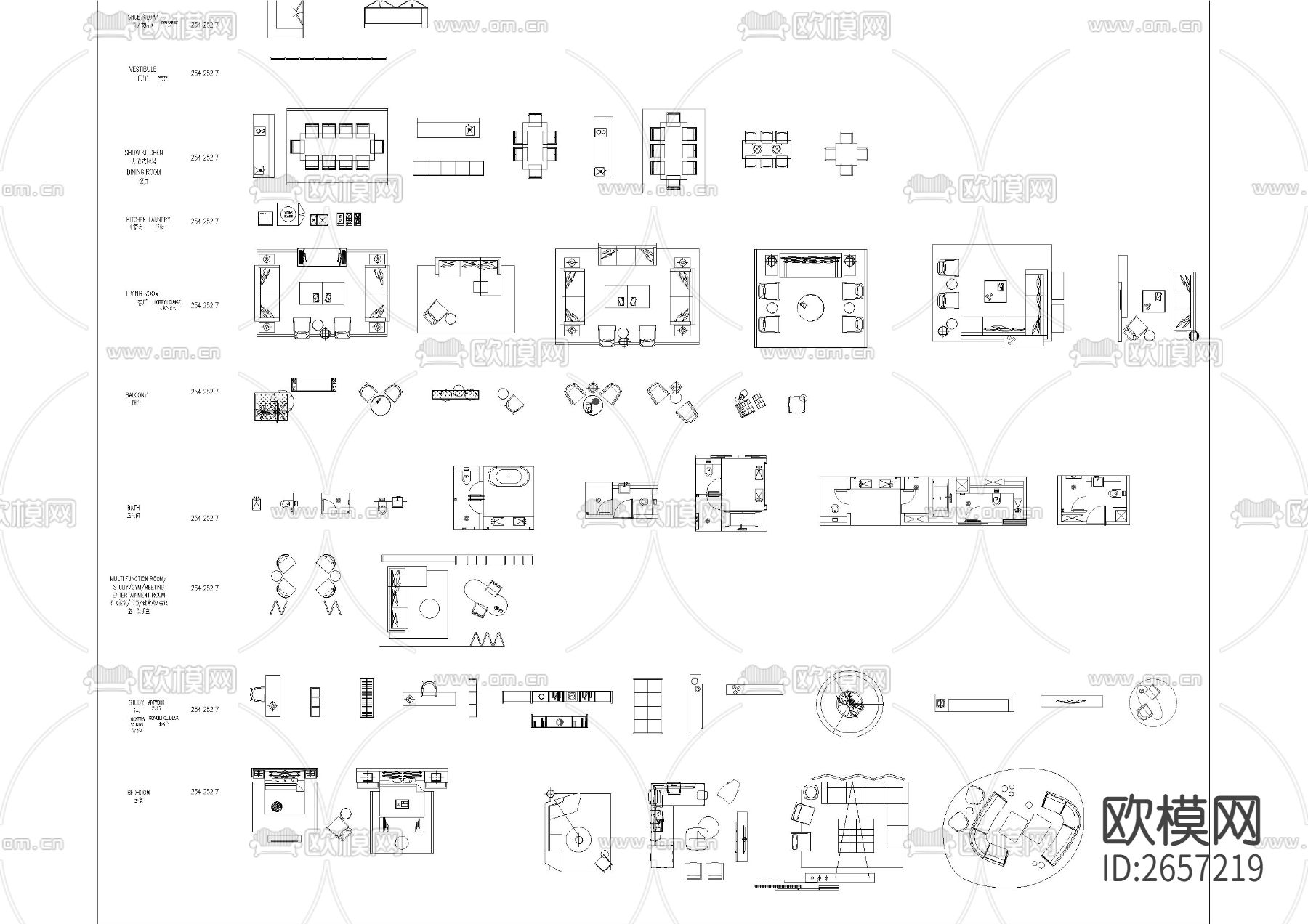 整理平立面最全cad图库下载（渲染图3）