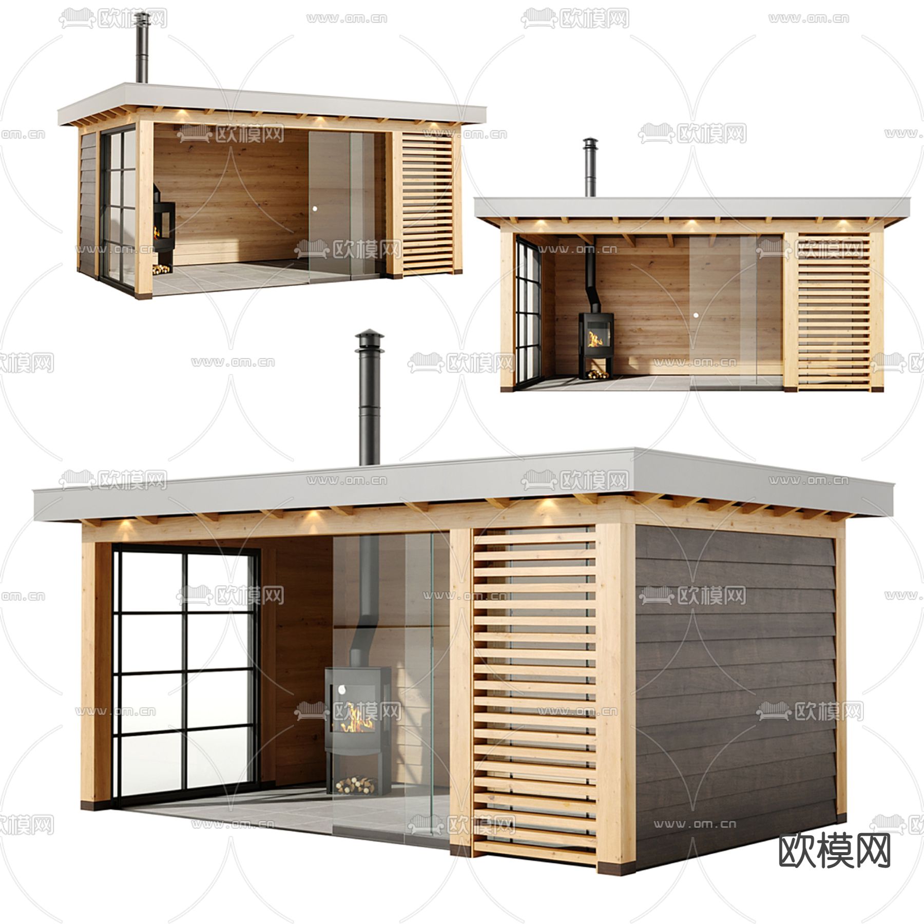 凉亭3d模型下载