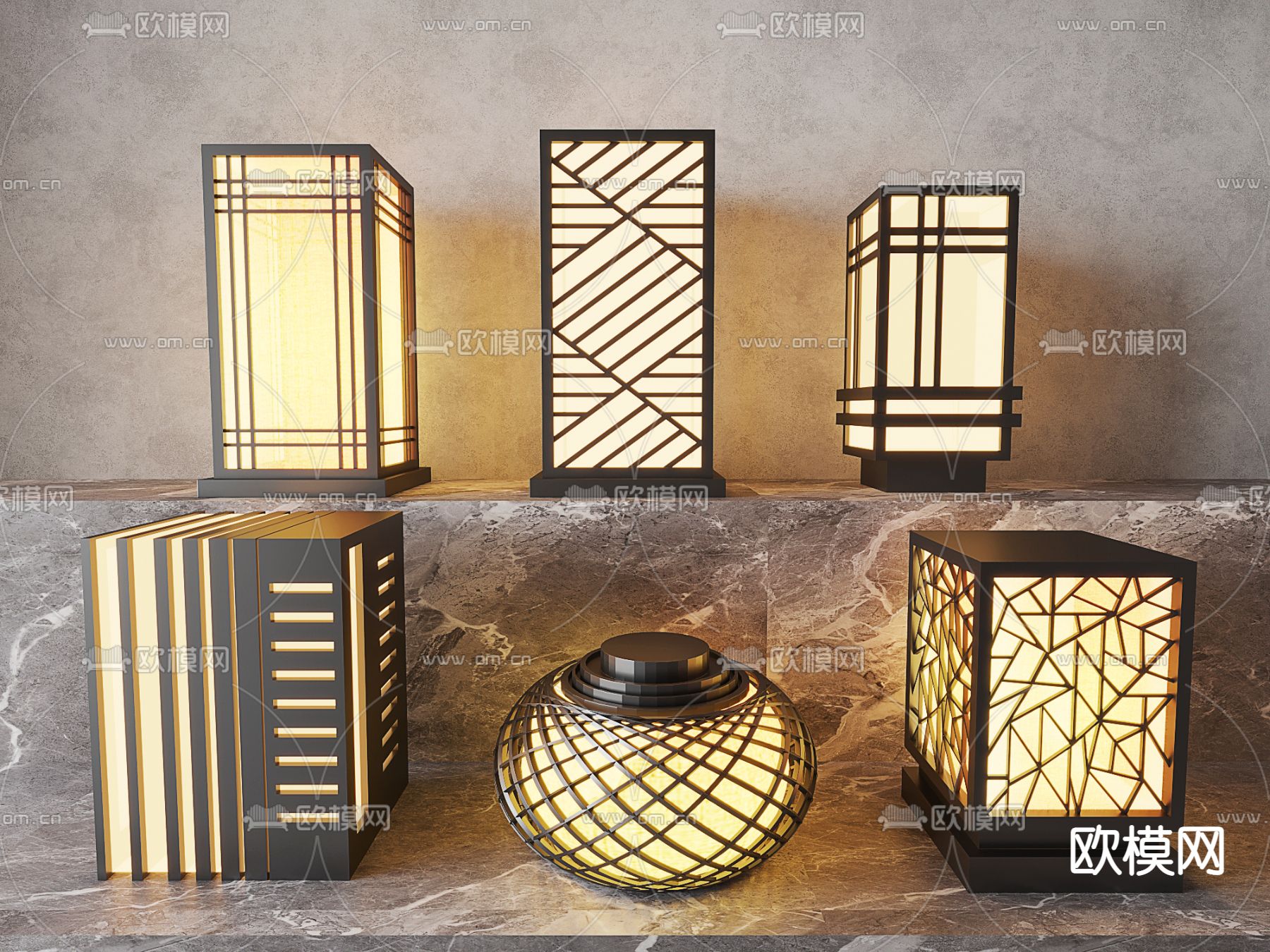 景观灯 草坪灯 户外灯 柱灯3d模型下载