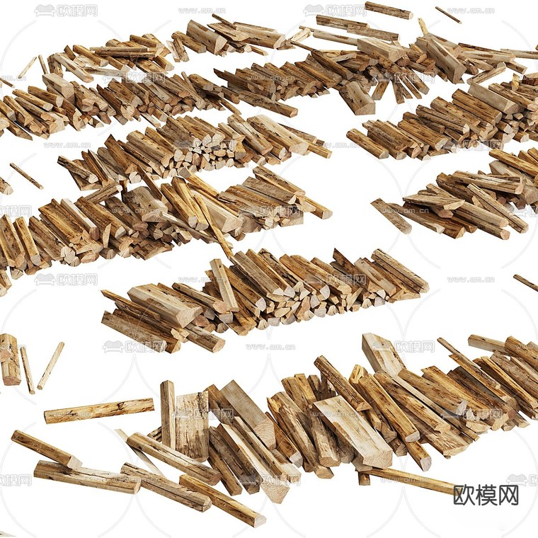 木堆 木柴 木头3d模型下载_ID14105858_3dmax免费模型-欧模网