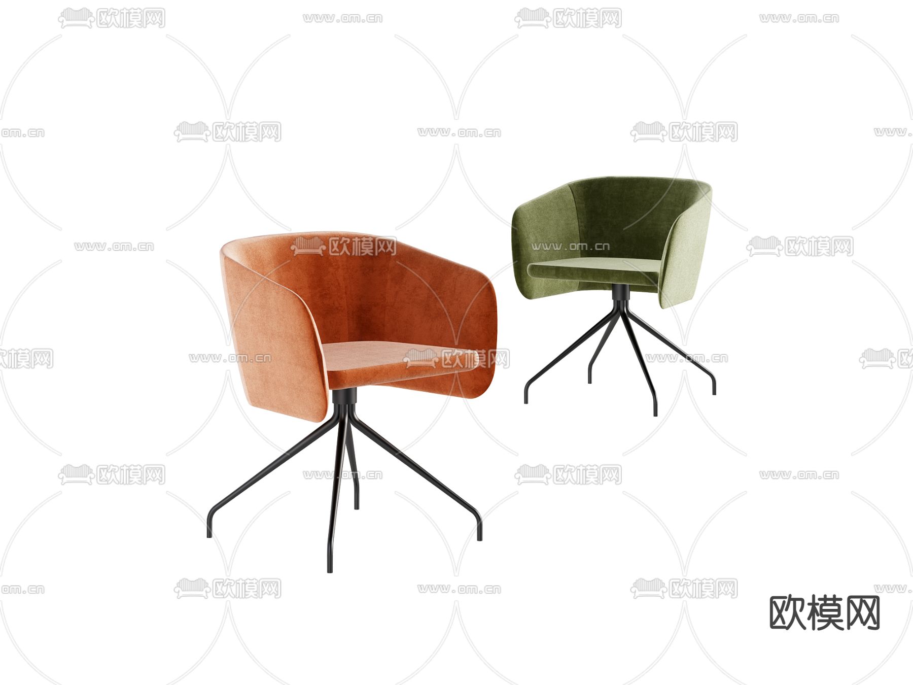 办公椅 职员椅3d模型下载