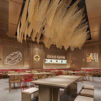 快餐厅 面馆3d模型