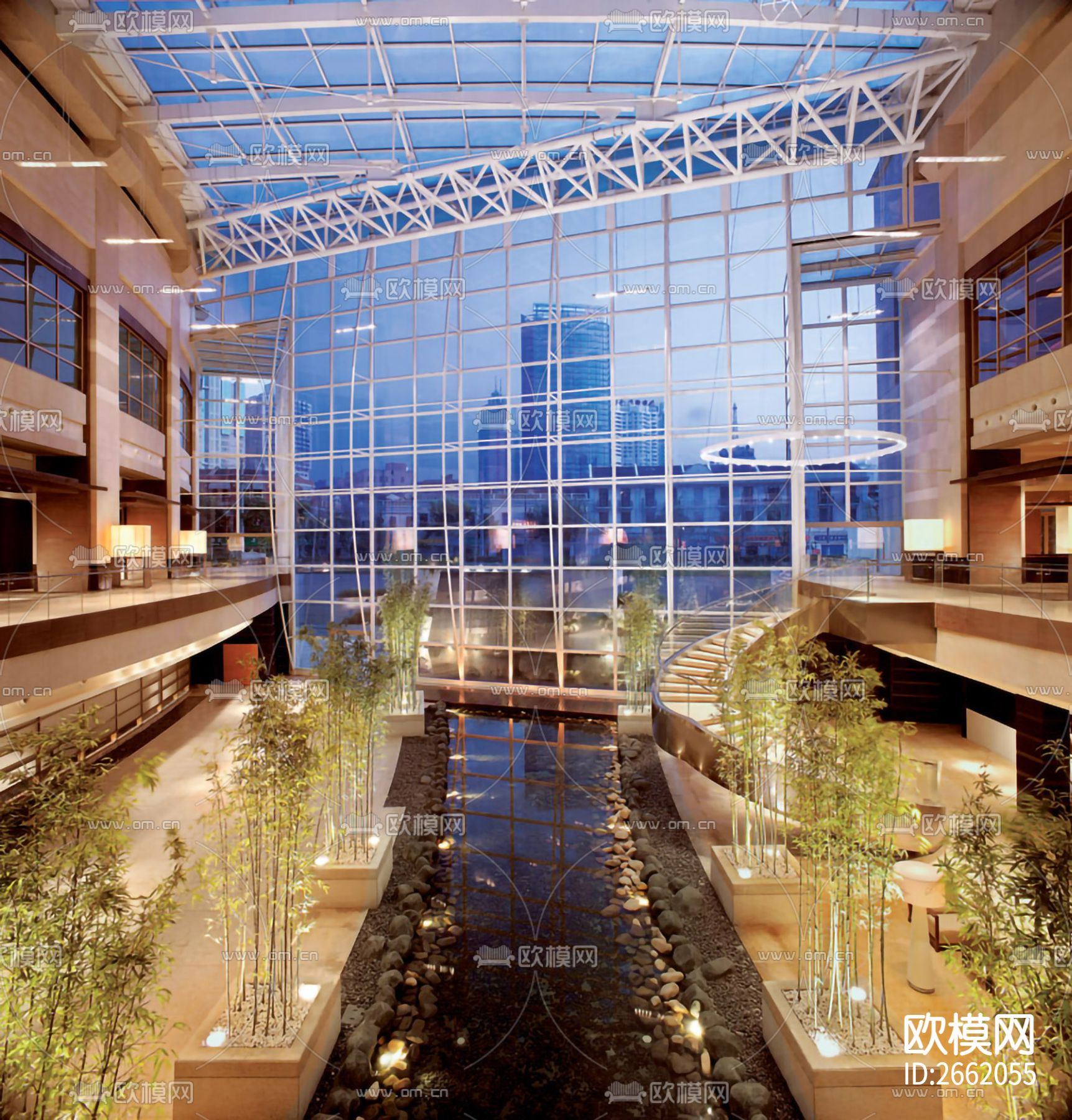 茂悦酒店cad施工图下载（渲染图3）