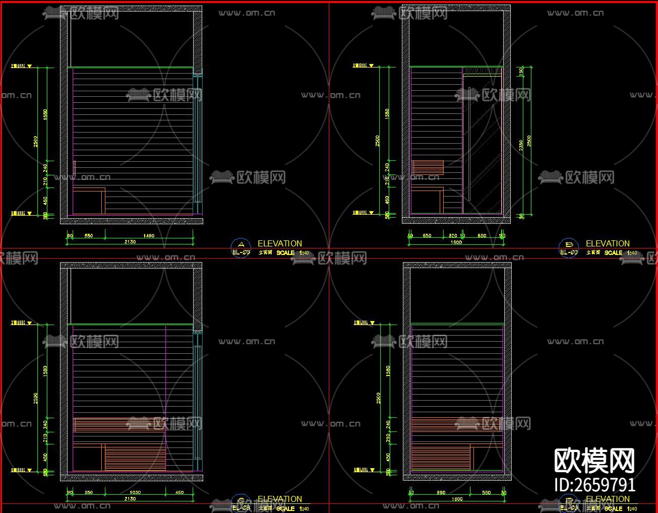 小型月子中心四层CAD图库下载（渲染图6）