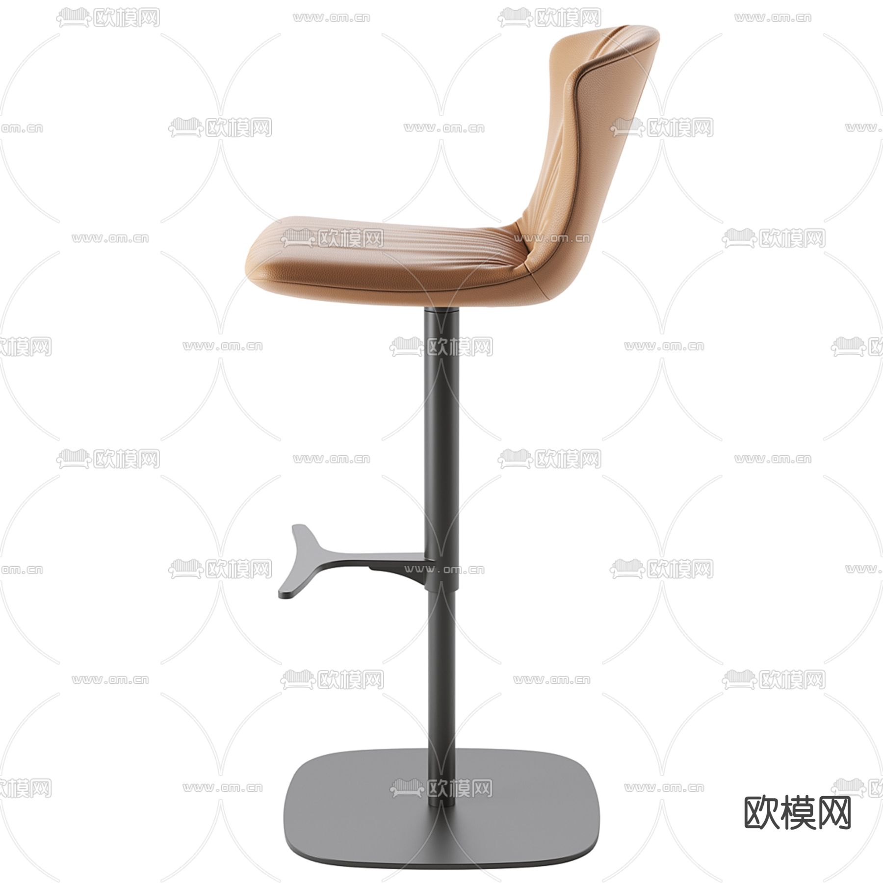 Minotti 吧椅 吧凳3d模型下载（渲染图2）