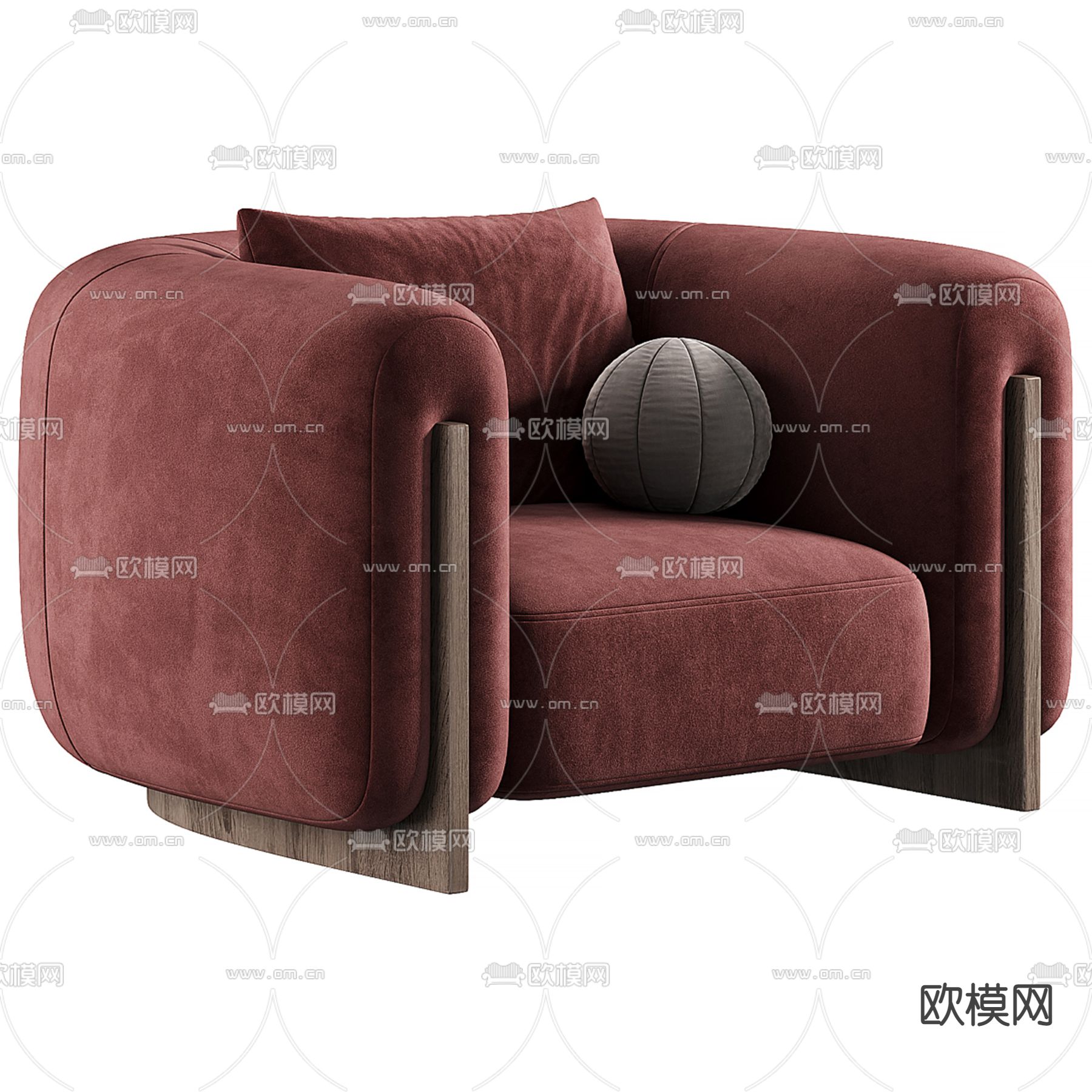 Minuit 单人沙发3d模型下载（渲染图3）