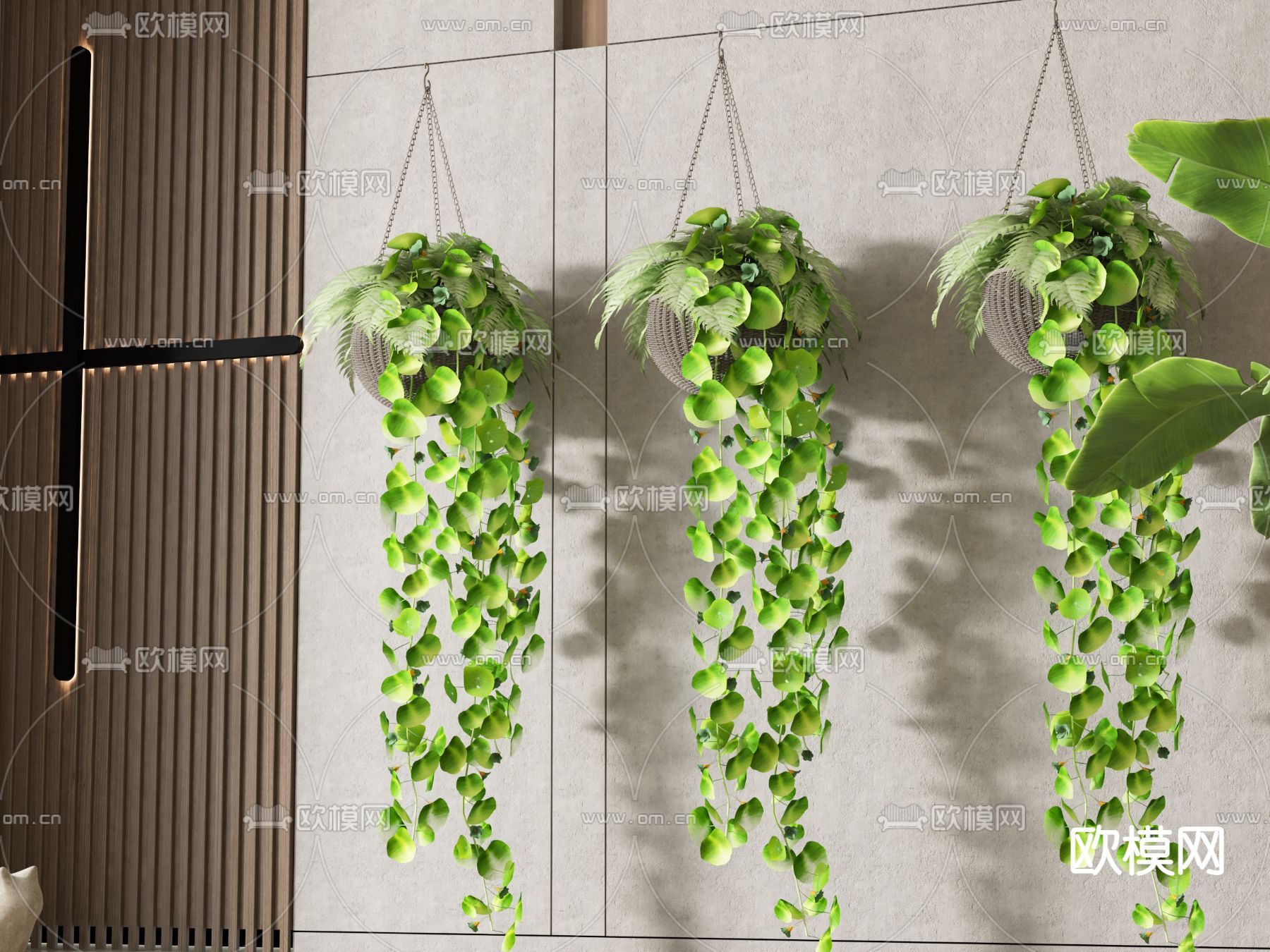 吊篮 藤蔓3d模型下载