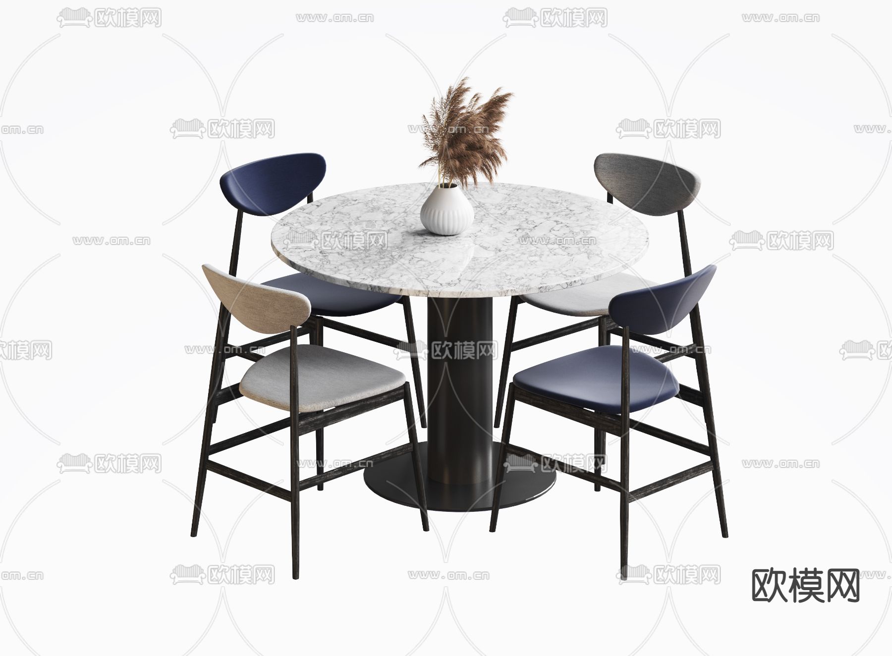 休闲桌椅 洽谈桌椅3d模型下载