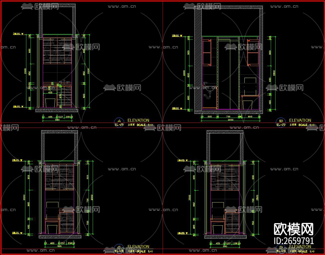 小型月子中心四层CAD图库下载（渲染图9）