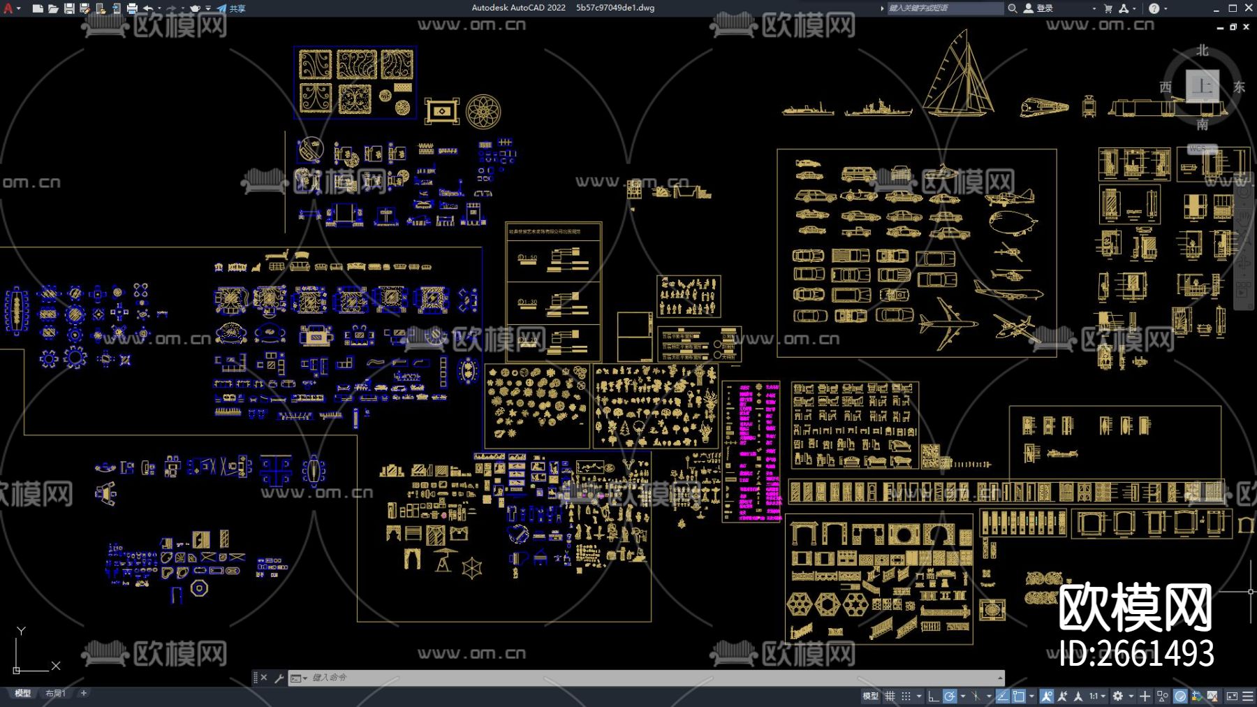 室内装饰常用CAD图库下载