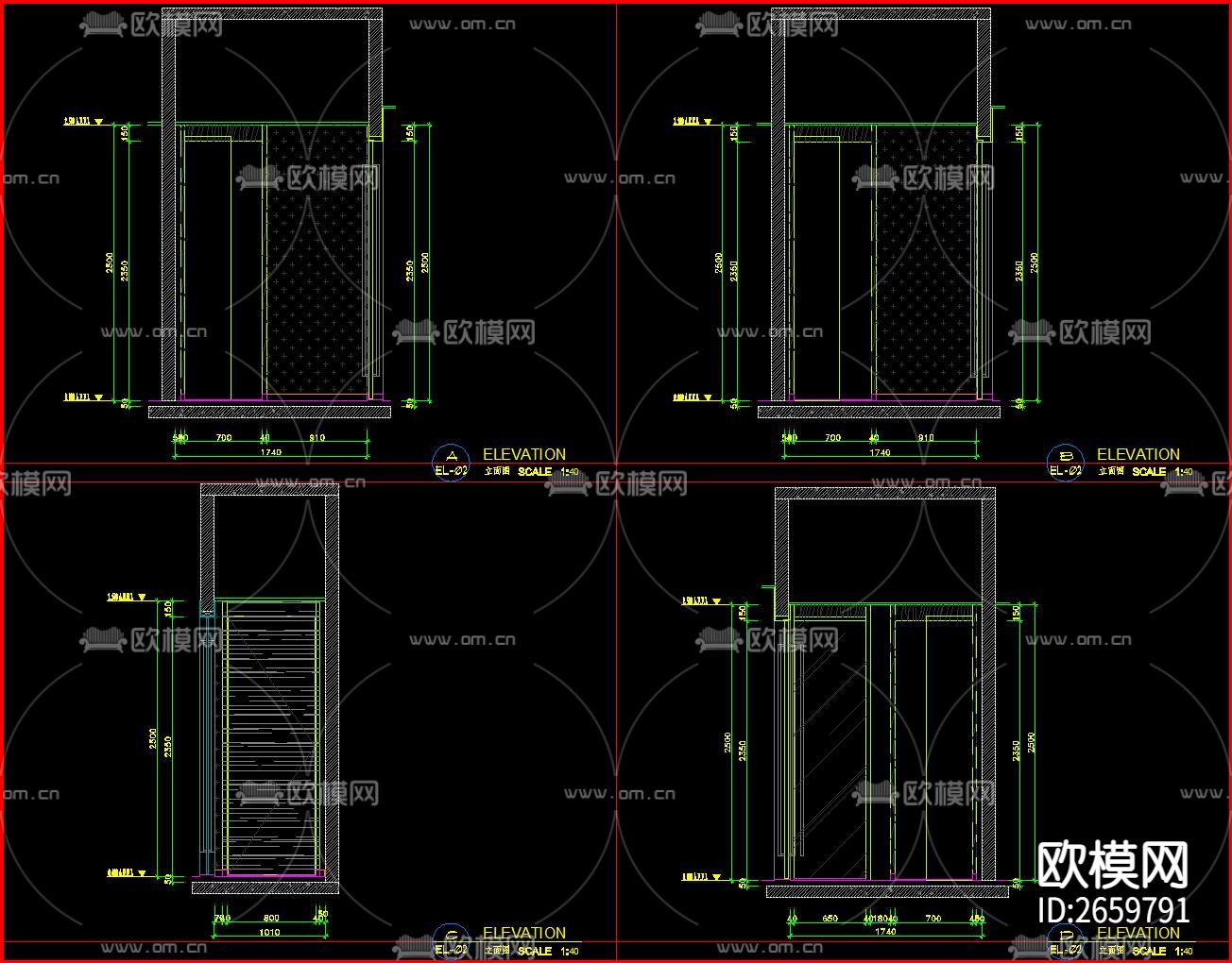 小型月子中心四层CAD图库下载（渲染图7）