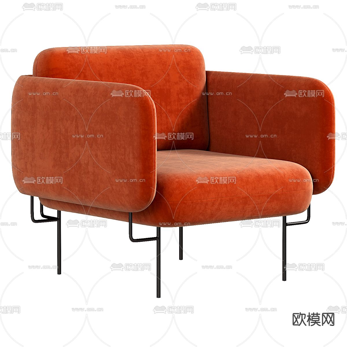 Missana 沙发椅3d模型下载（渲染图1）