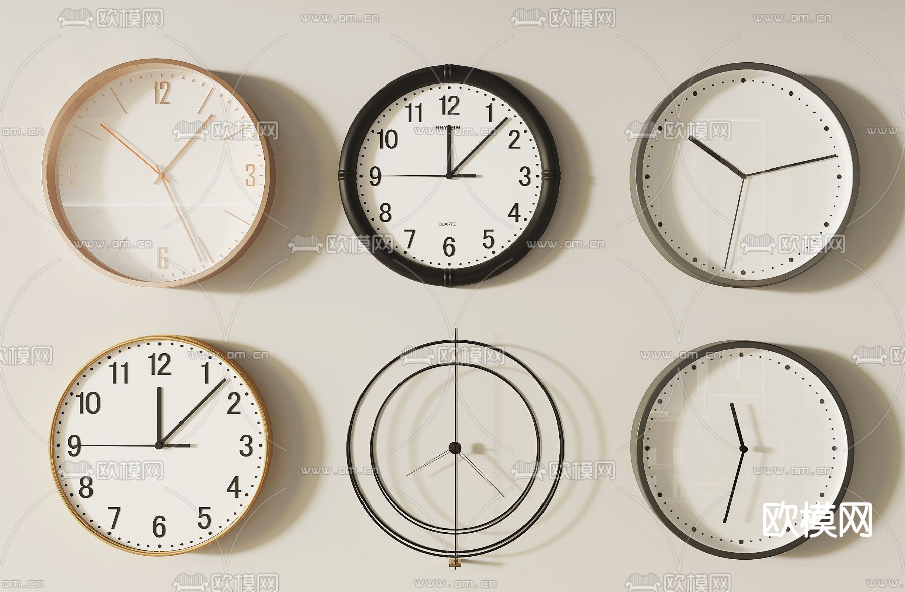 钟表 时钟 挂钟3d模型下载