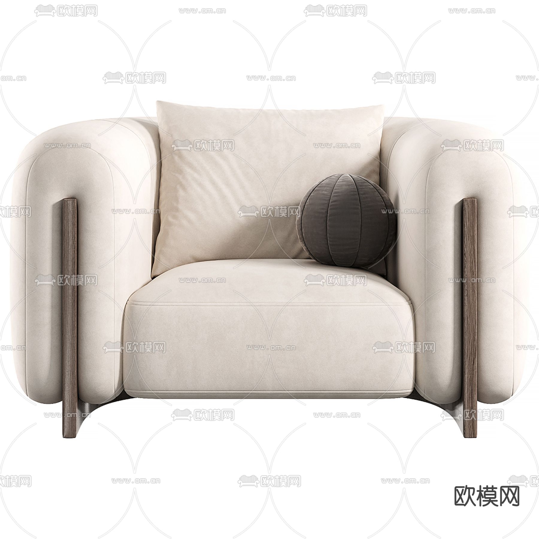 Minuit 单人沙发3d模型下载（渲染图5）