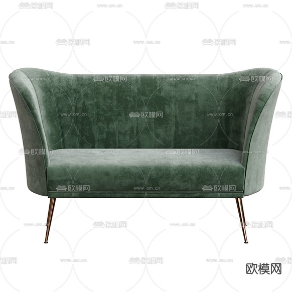 ANDES 双人沙发3d模型下载(渲染图2)