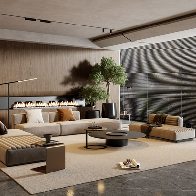  Minotti 米洛提 组合沙发su模型 