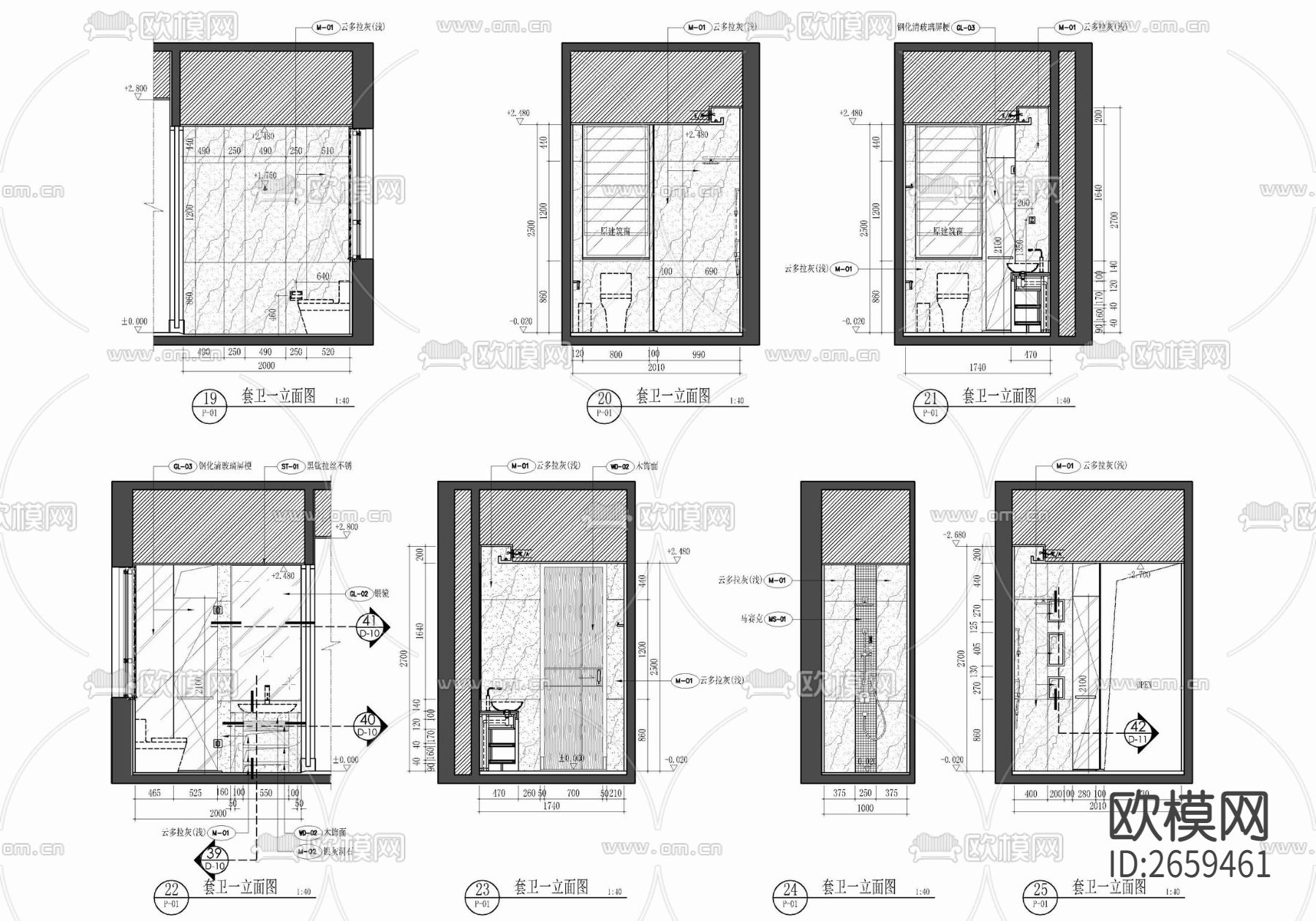 290㎡大平层CAD施工图下载（渲染图6）