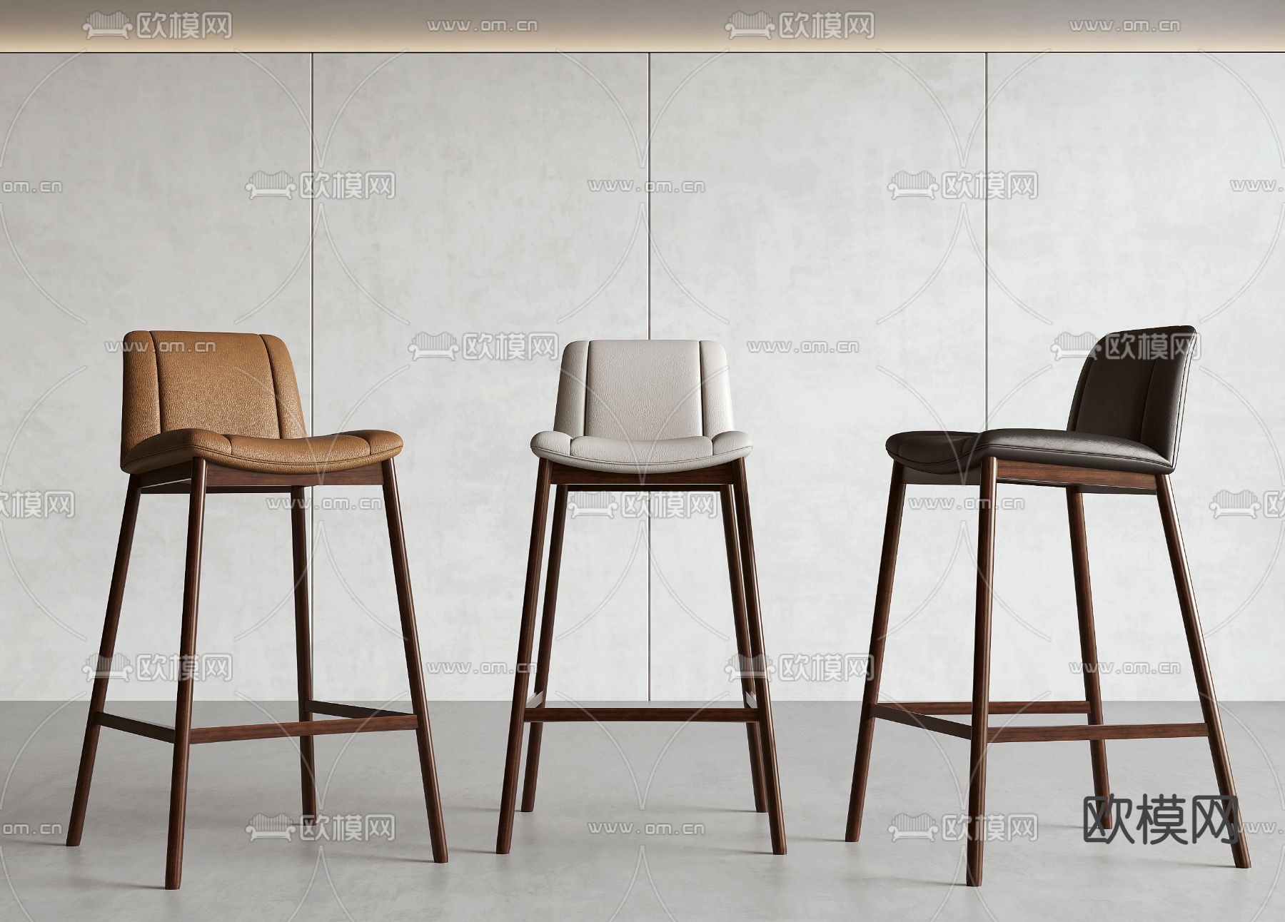 现代吧椅 吧凳3d模型下载