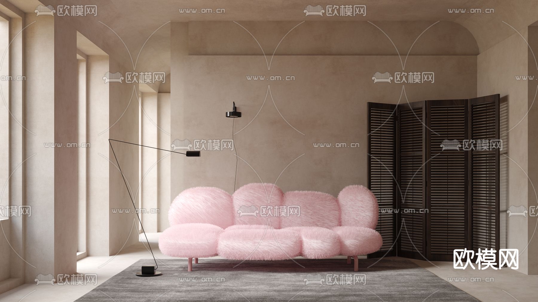 edra 双人沙发3d模型下载