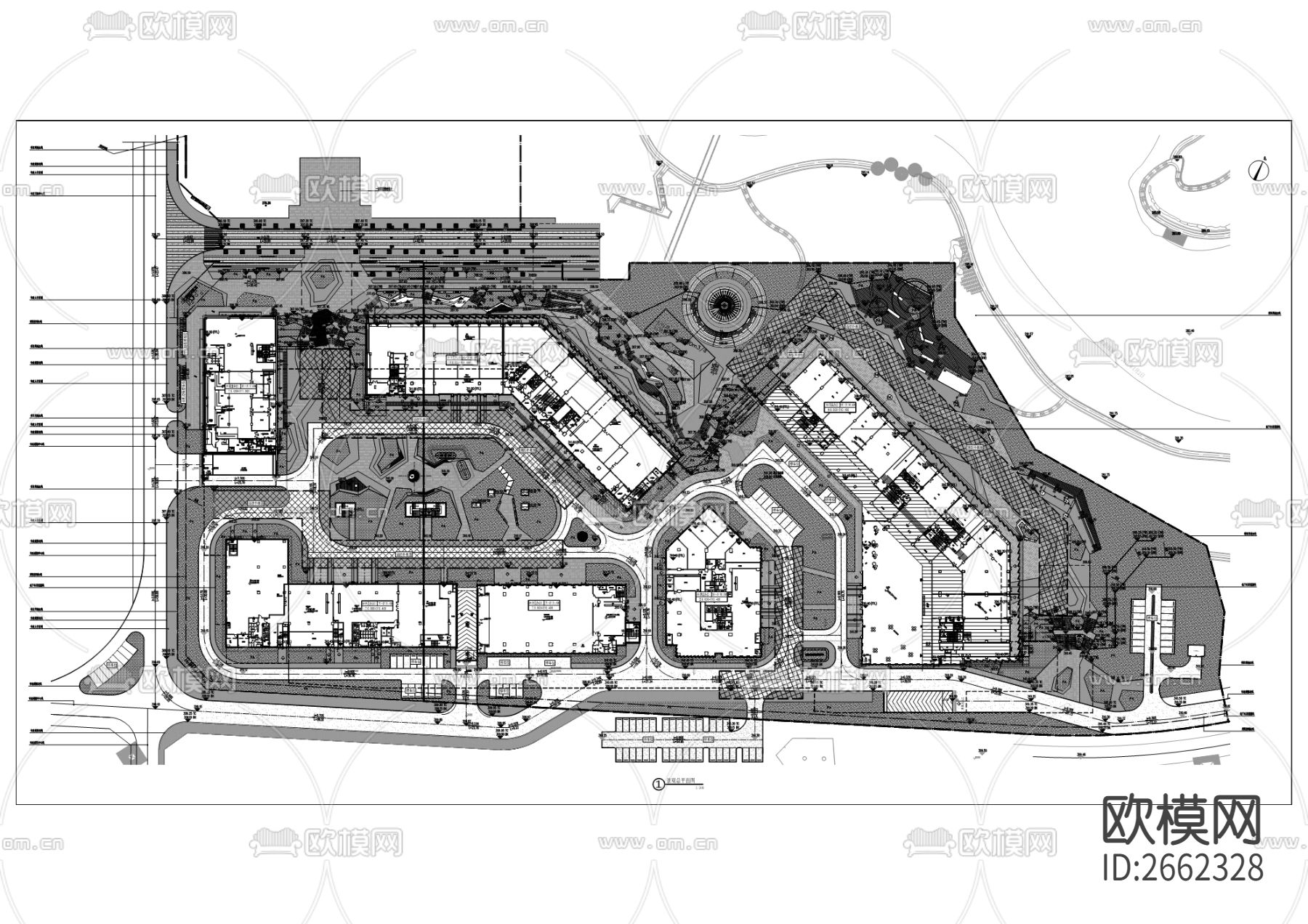 渝兴环湖二期CAD施工图下载（渲染图1）