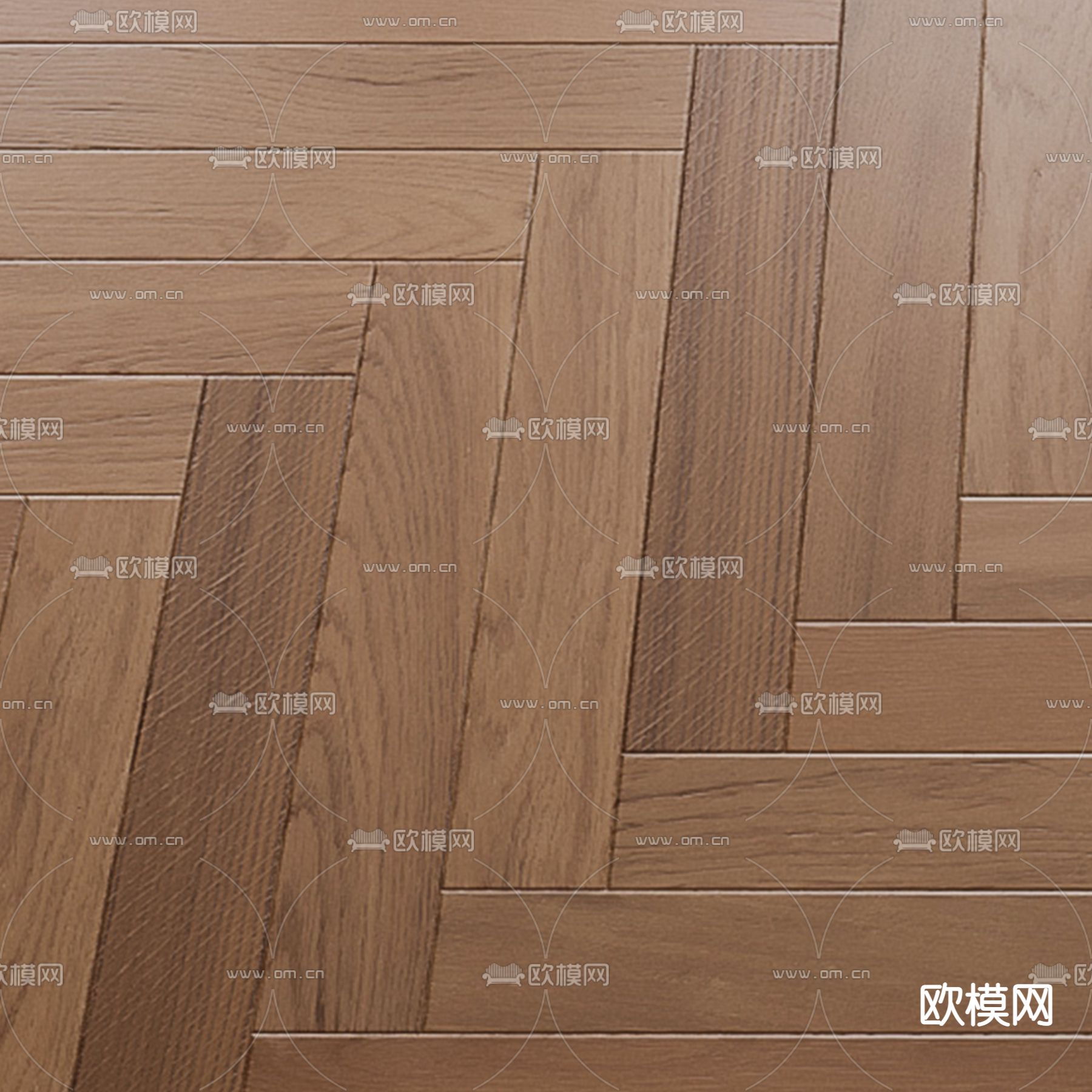 鱼骨纹木地板3d模型下载（渲染图3）