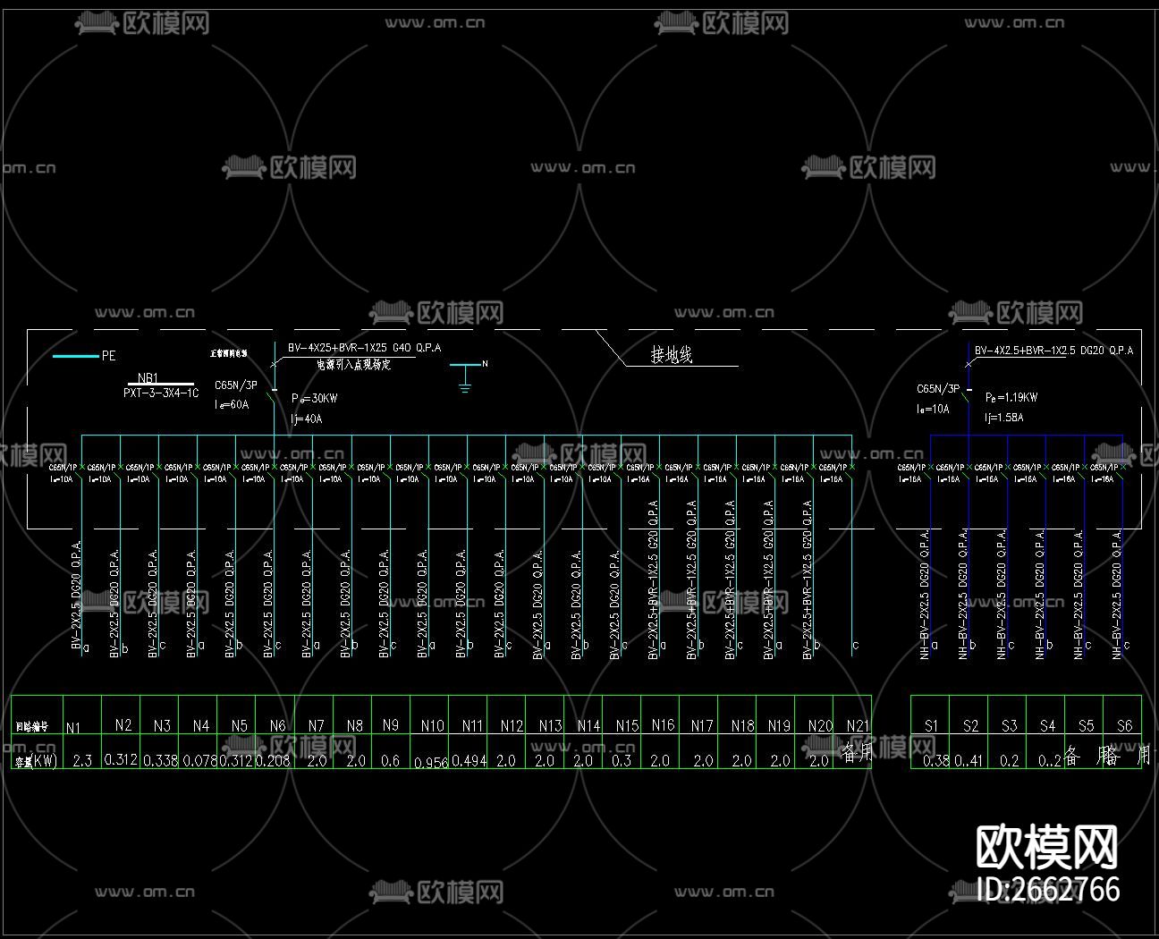 教室CAD施工图下载（渲染图10）