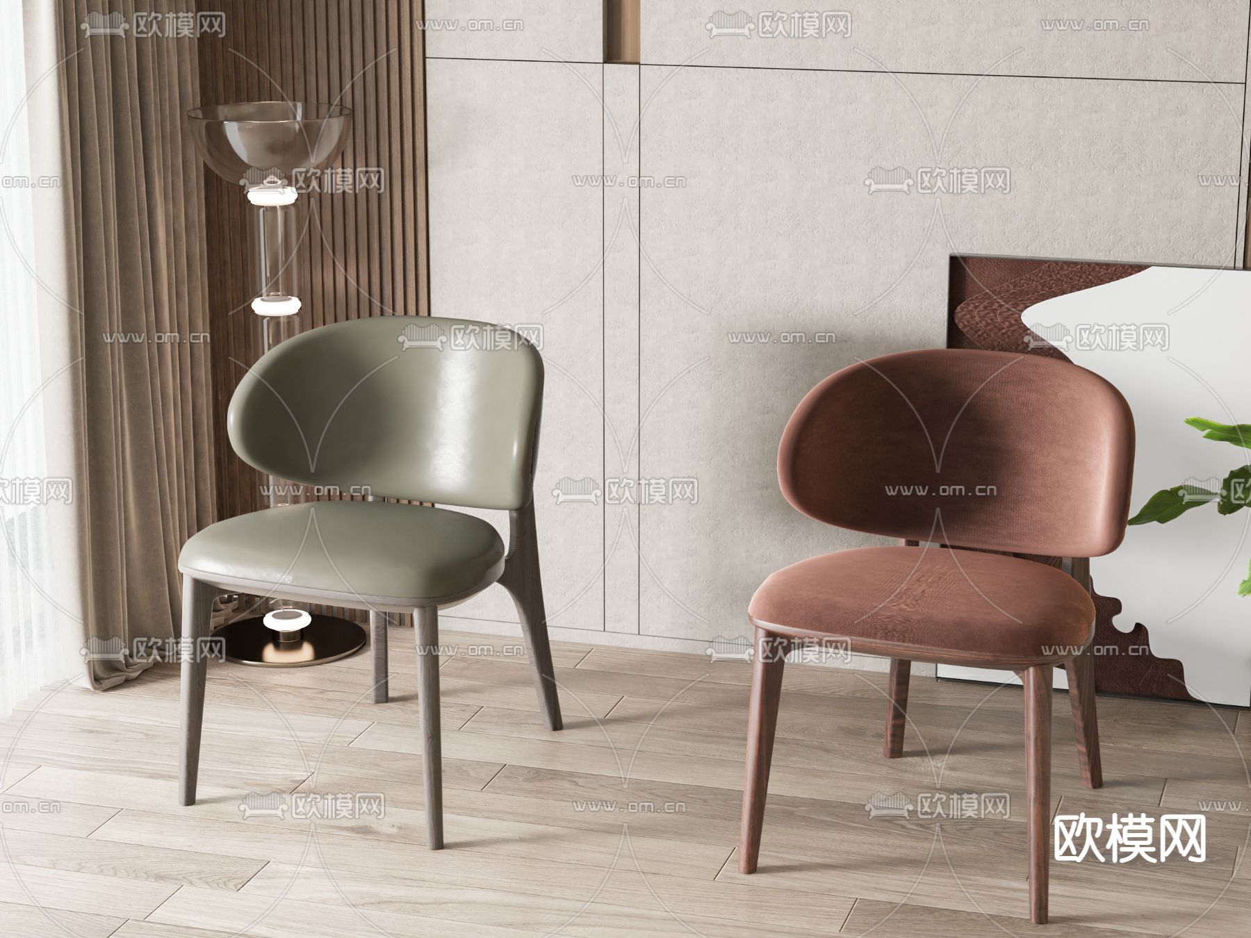 椅子 餐椅3d模型下载