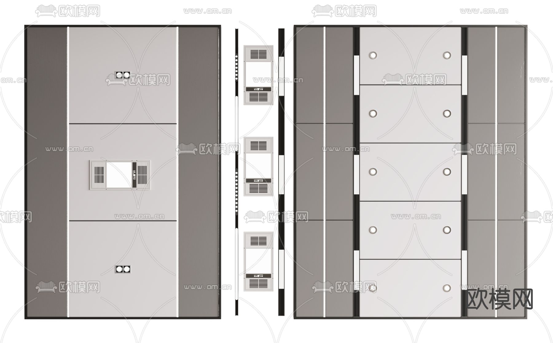 蜂窝吊顶 天花3d模型下载