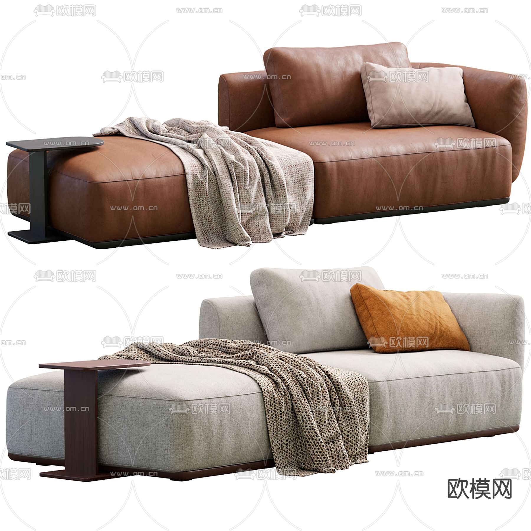 贵妃椅 美人榻3d模型下载（渲染图1）