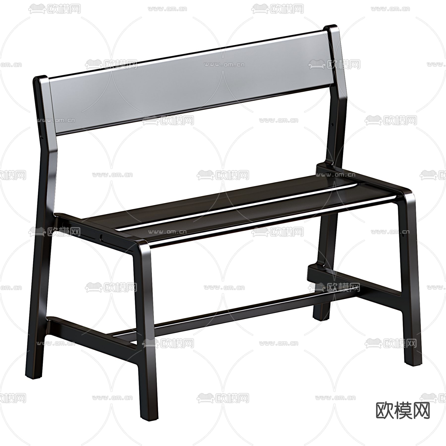 Bench Model长凳 长椅 凳子免费3d模型下载（渲染图2）