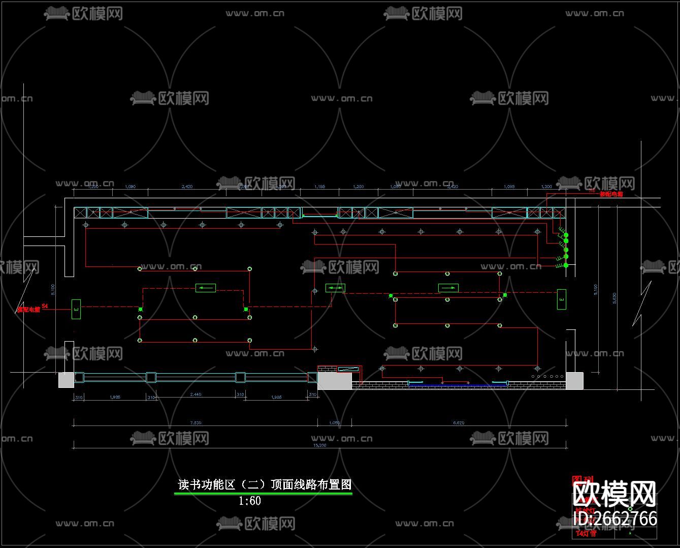 教室CAD施工图下载（渲染图6）