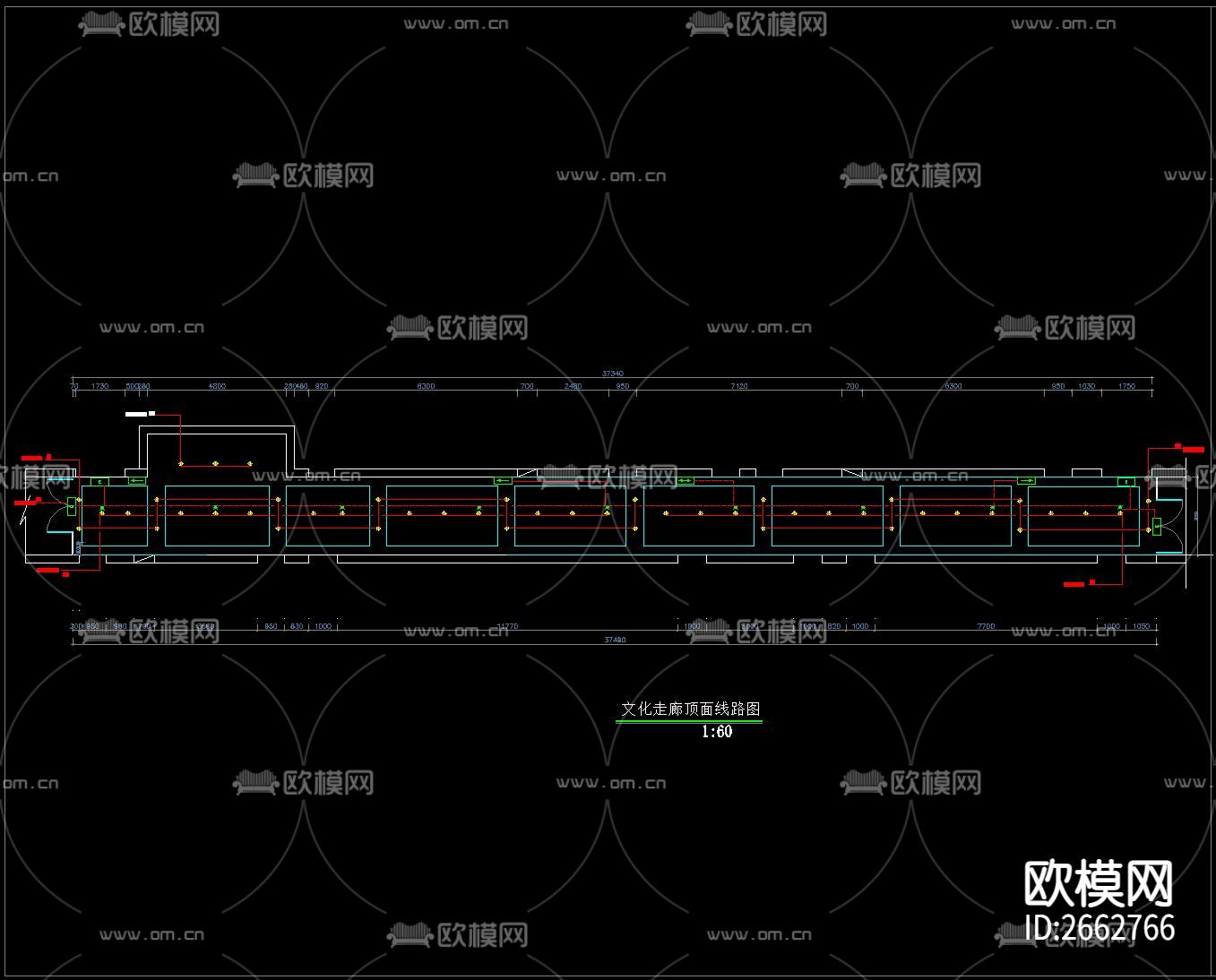 教室CAD施工图下载（渲染图7）