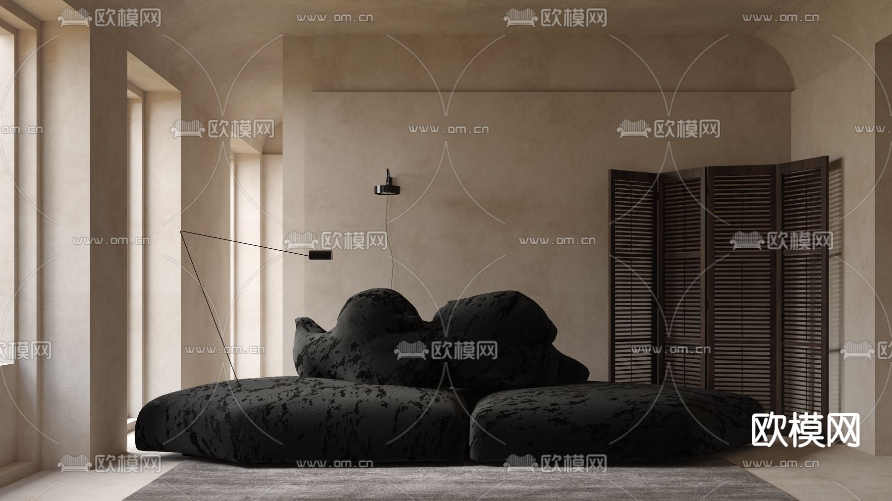 edra 异形沙发3d模型下载