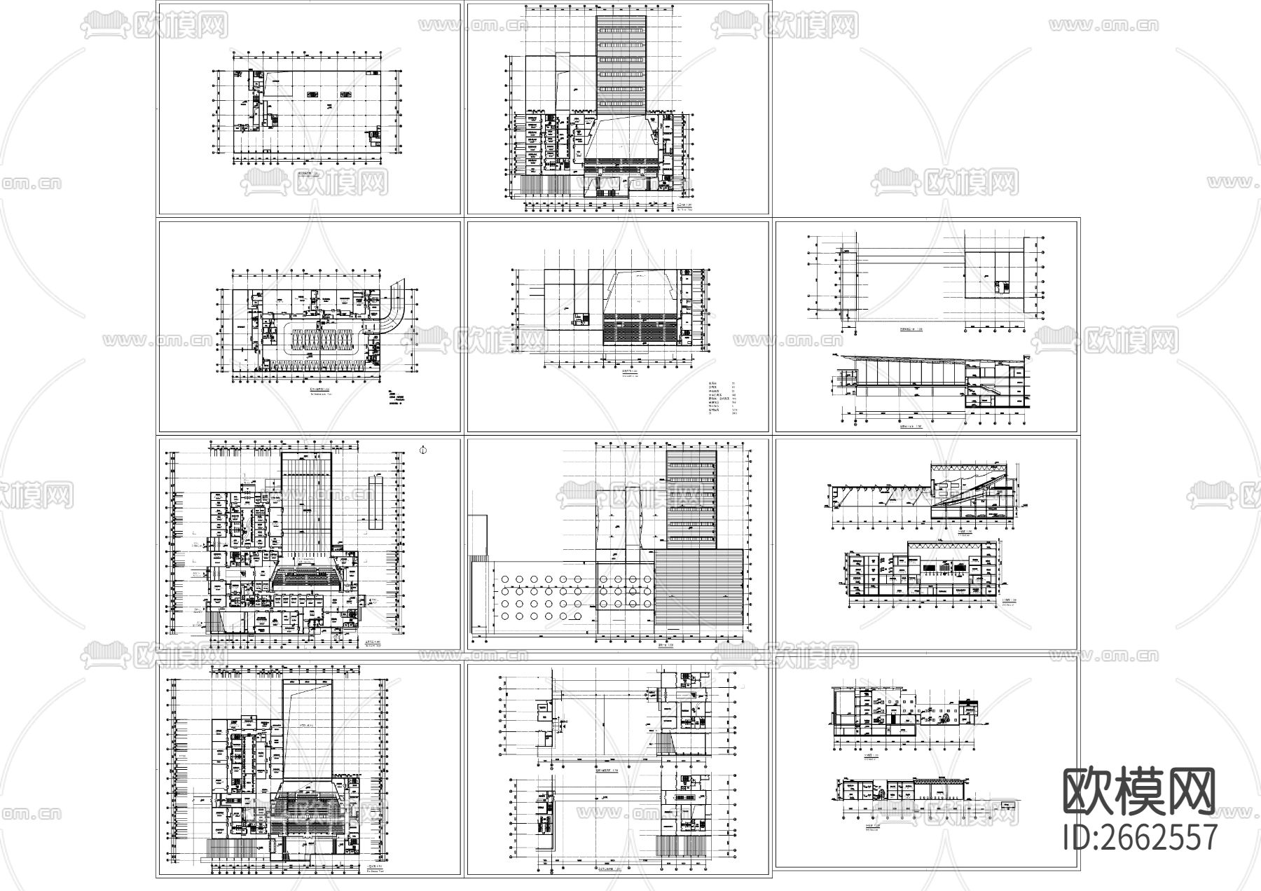 决赛馆CAD施工图下载（渲染图9）