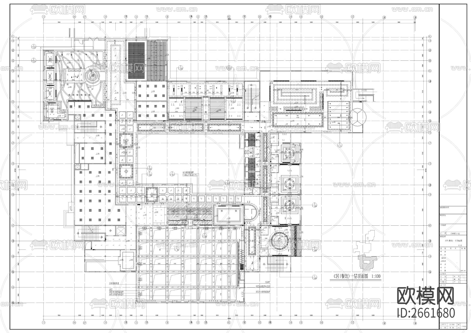 五星级园林酒店CAD施工图下载（渲染图7）