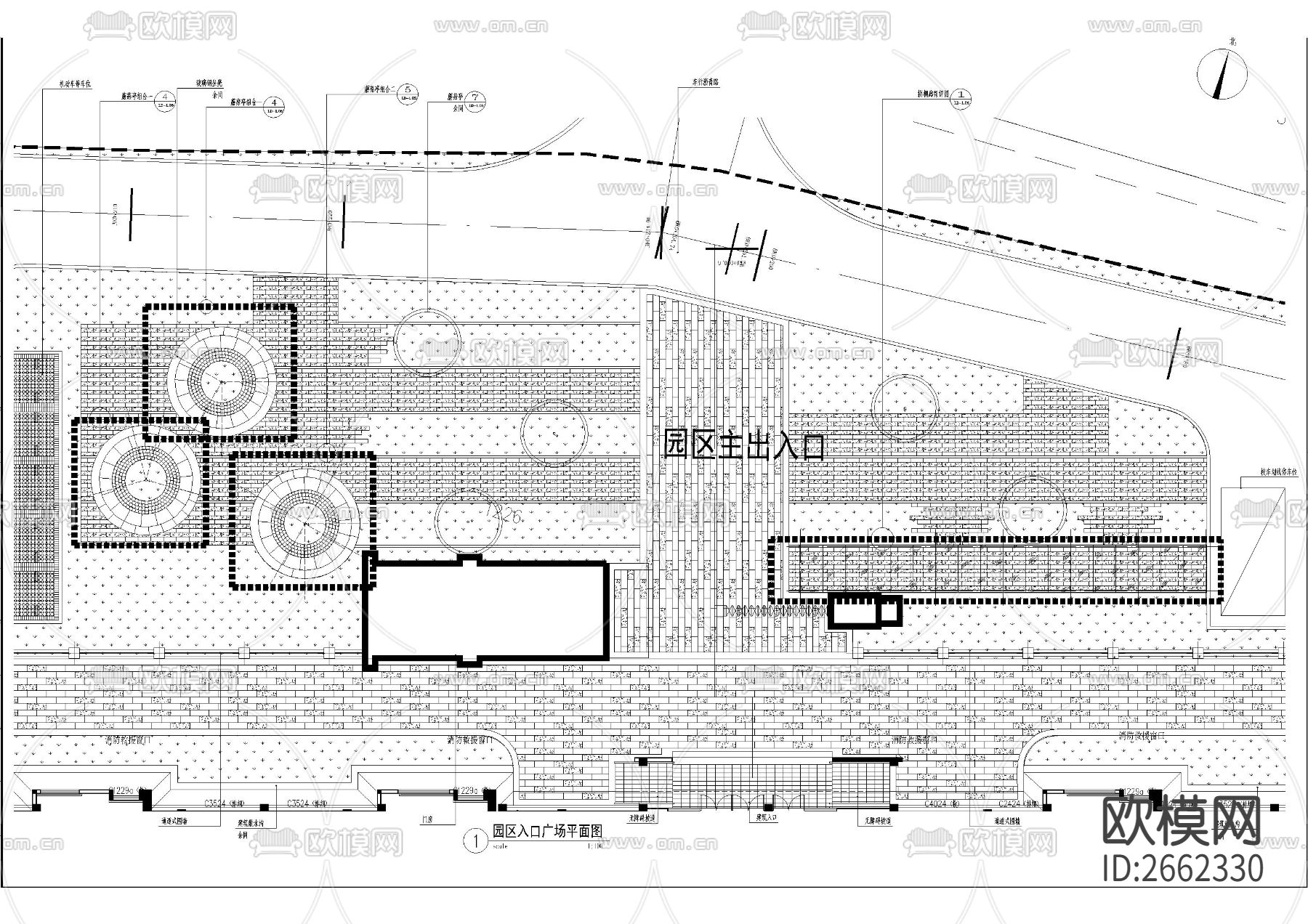 幼儿园景观CAD施工图下载（渲染图3）