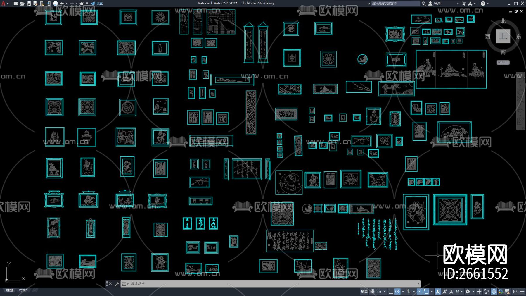 装饰画常用CAD图库下载