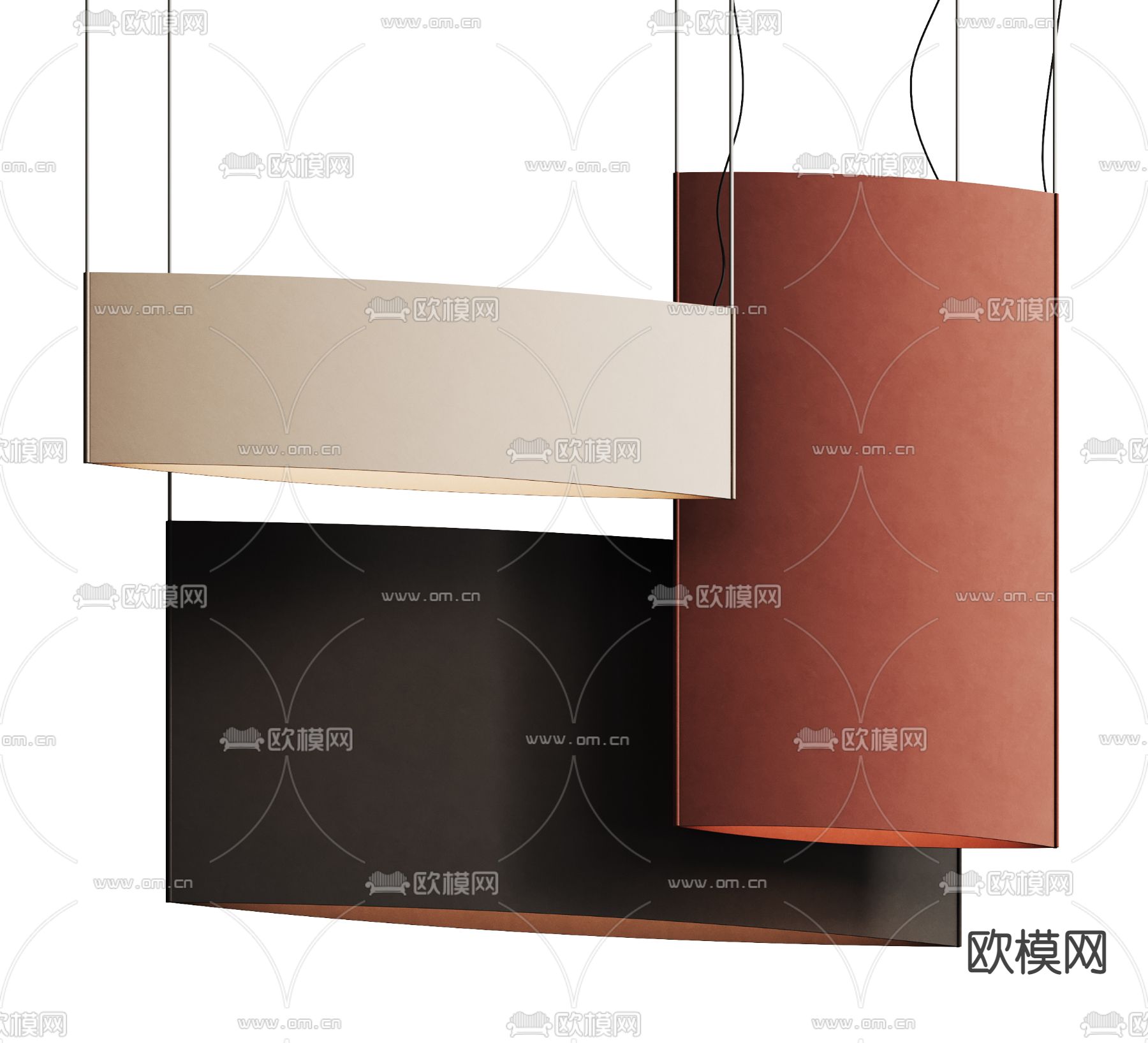 小吊灯 艺术吊灯3d模型下载