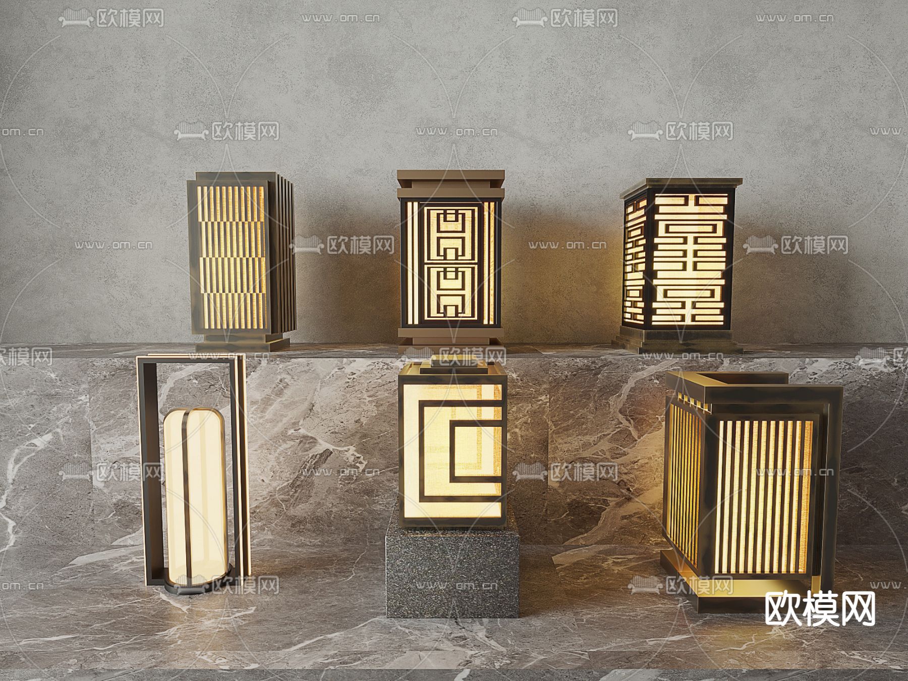 景观灯 草坪灯 庭院灯 户外灯3d模型下载