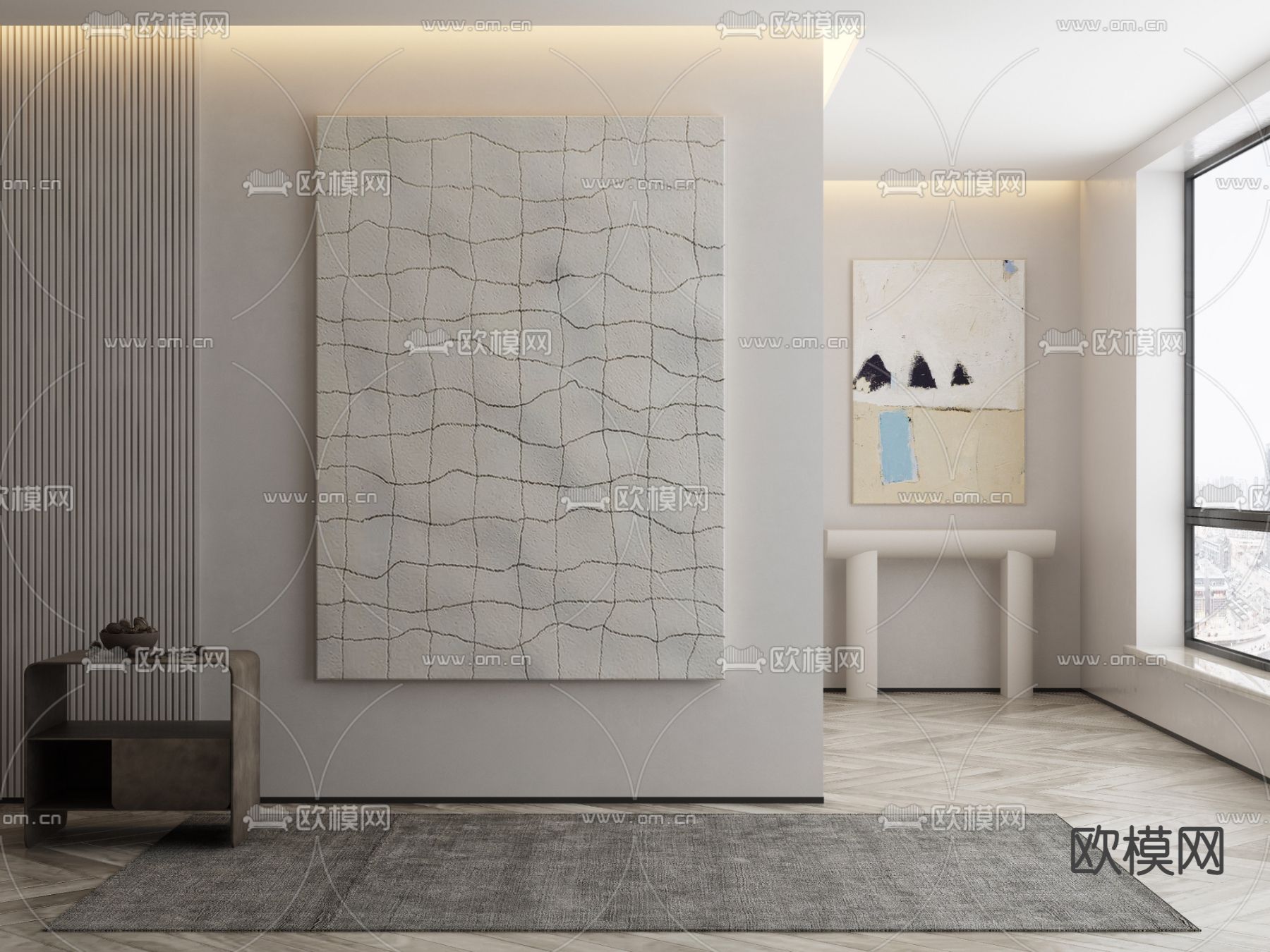 抽象画 装饰画 挂画3d模型