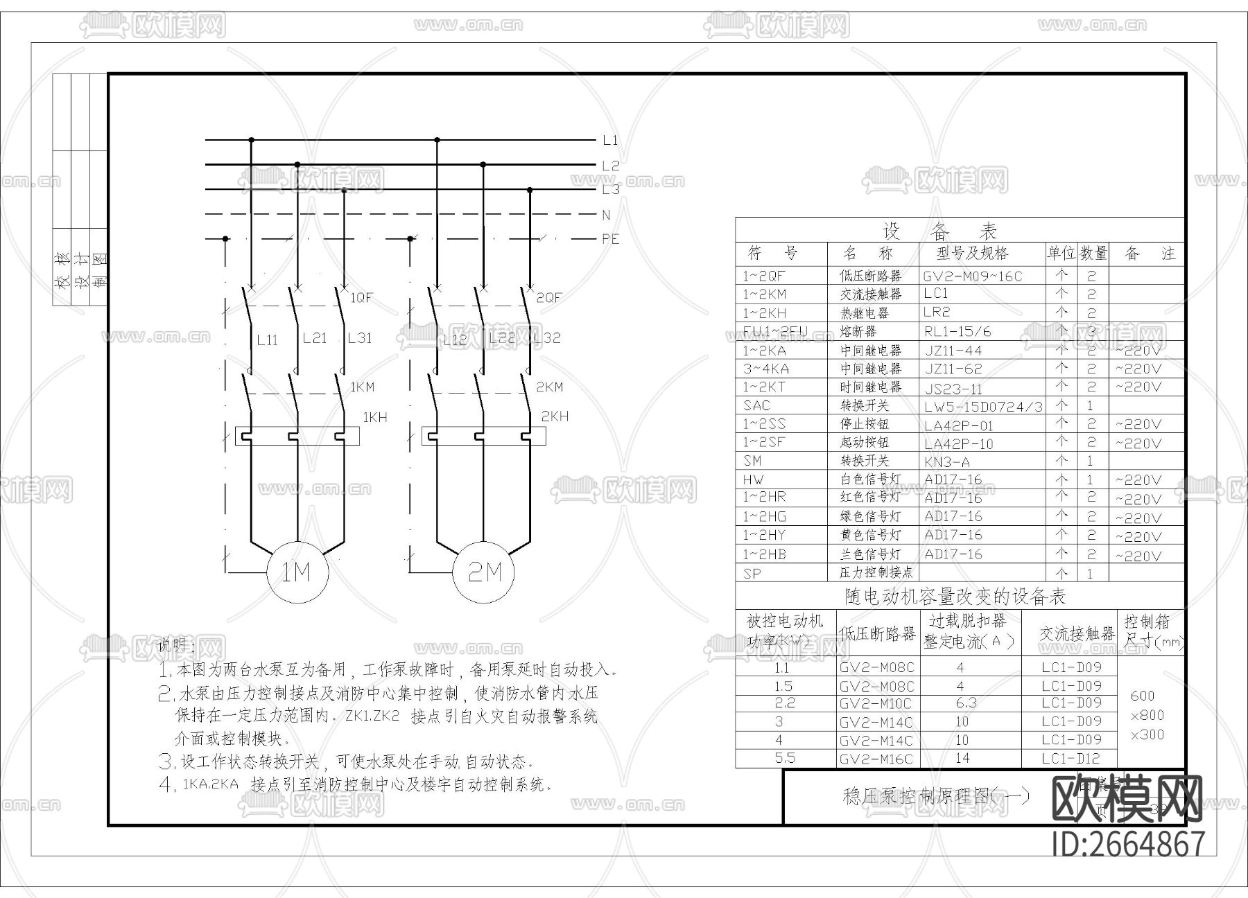 稳压泵控制原理节点大样下载（渲染图1）