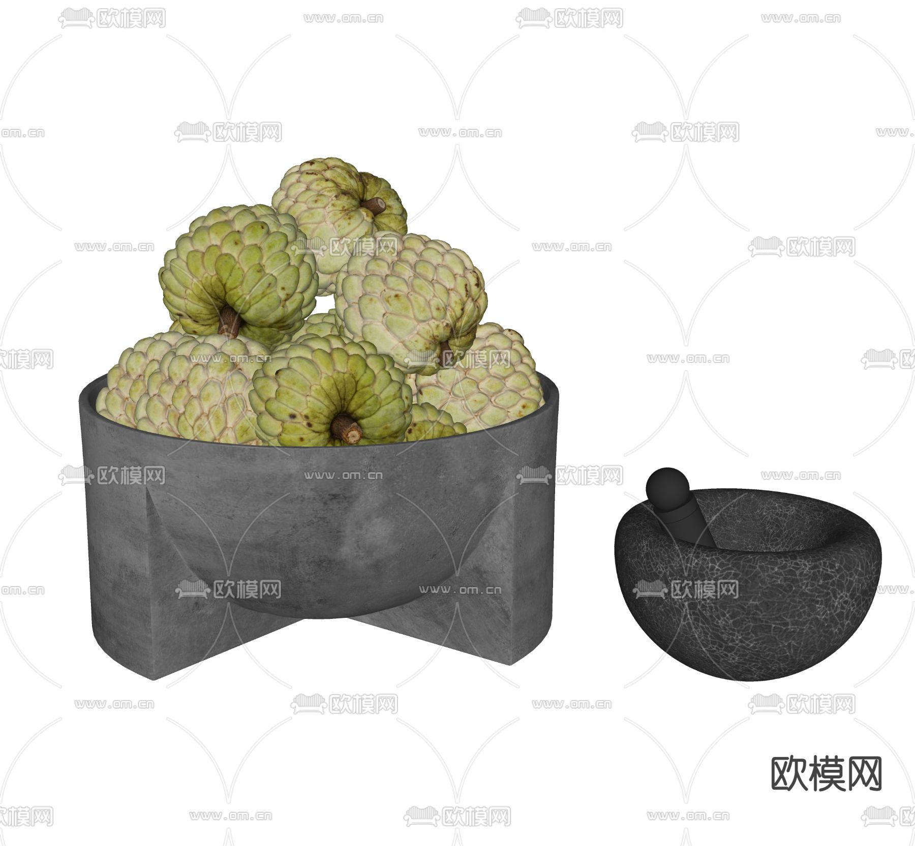 水果 食物su模型下载（渲染图2）