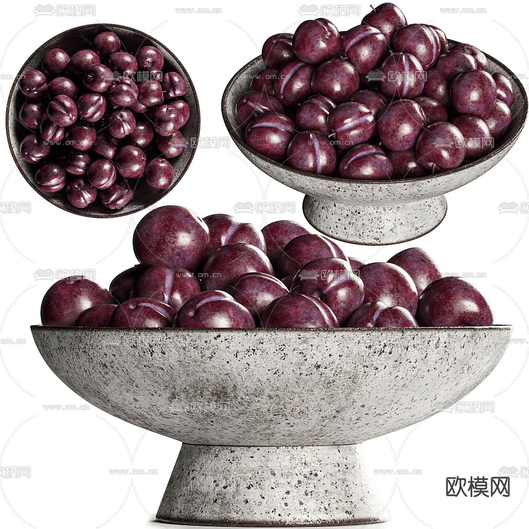 现代水果 食物su模型下载（渲染图1）