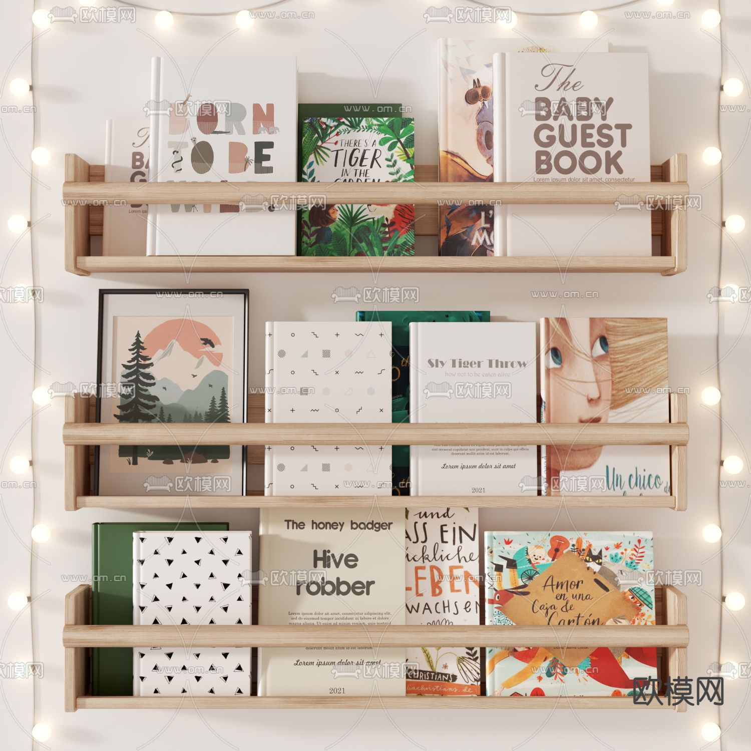 儿童书籍 书本 绘本3d模型下载