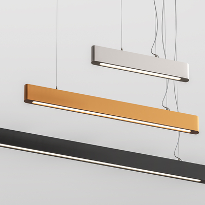  现代办公吊灯su模型 