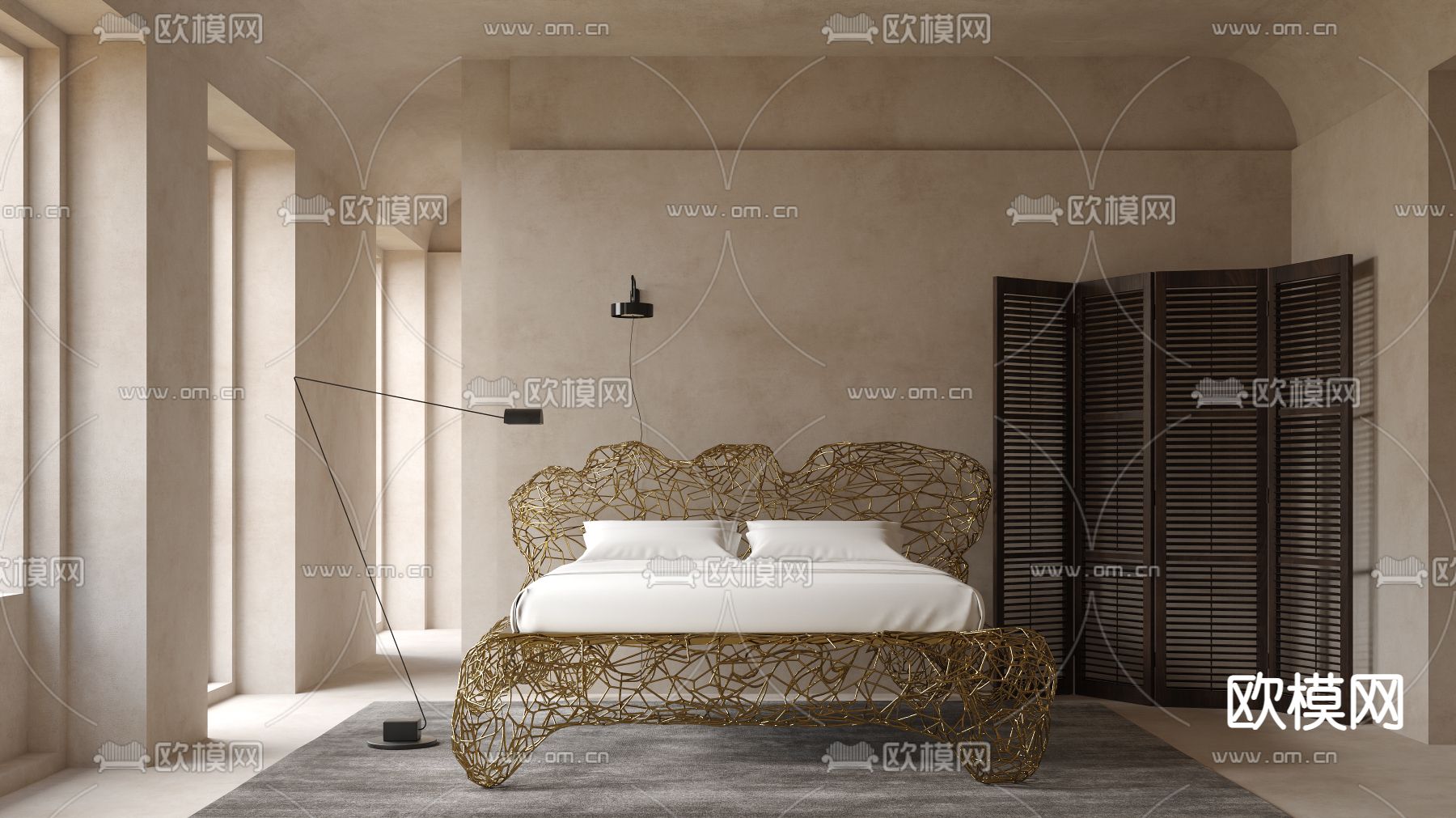 edra 双人床3d模型下载