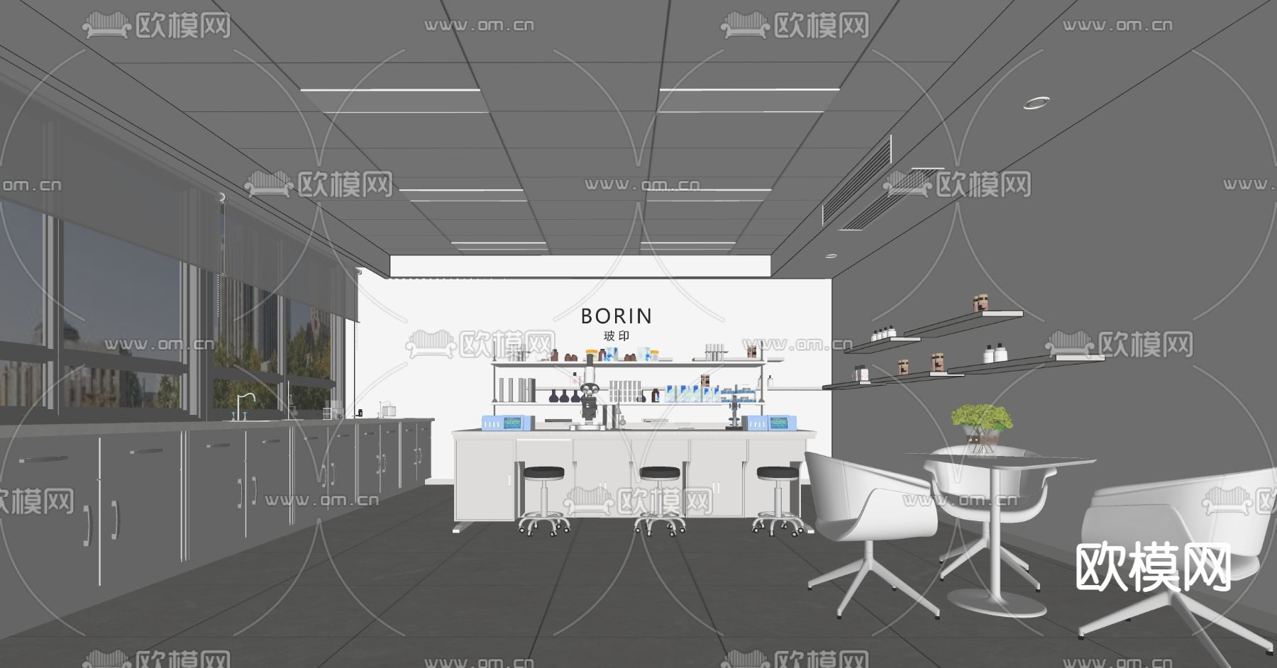 现代化学实验室su模型下载（渲染图2）